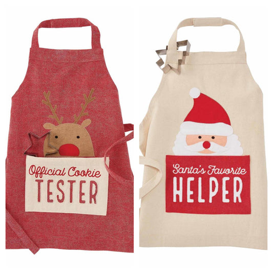 Kids Christmas Apron Set