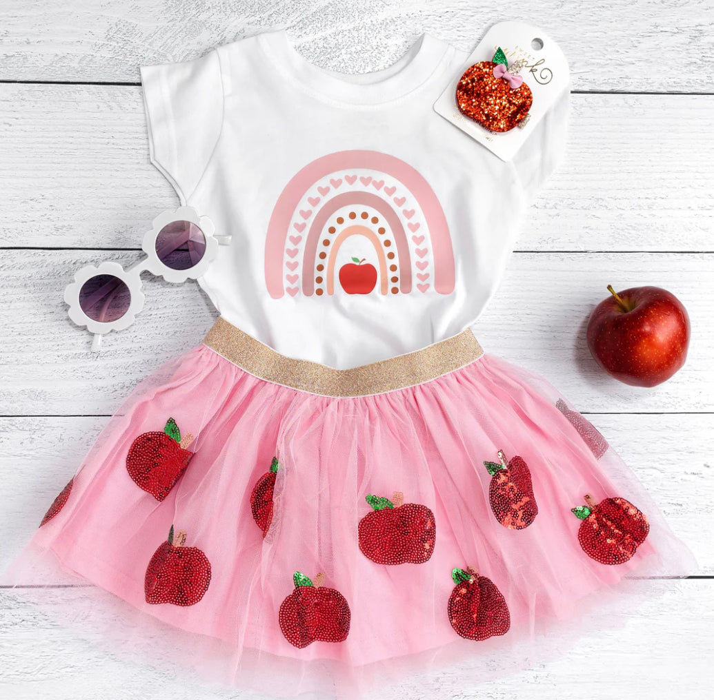 Apple Rainbow Short Sleeve Tee