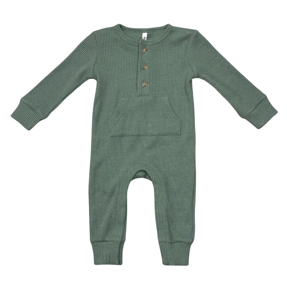 Waffle Romper Pine