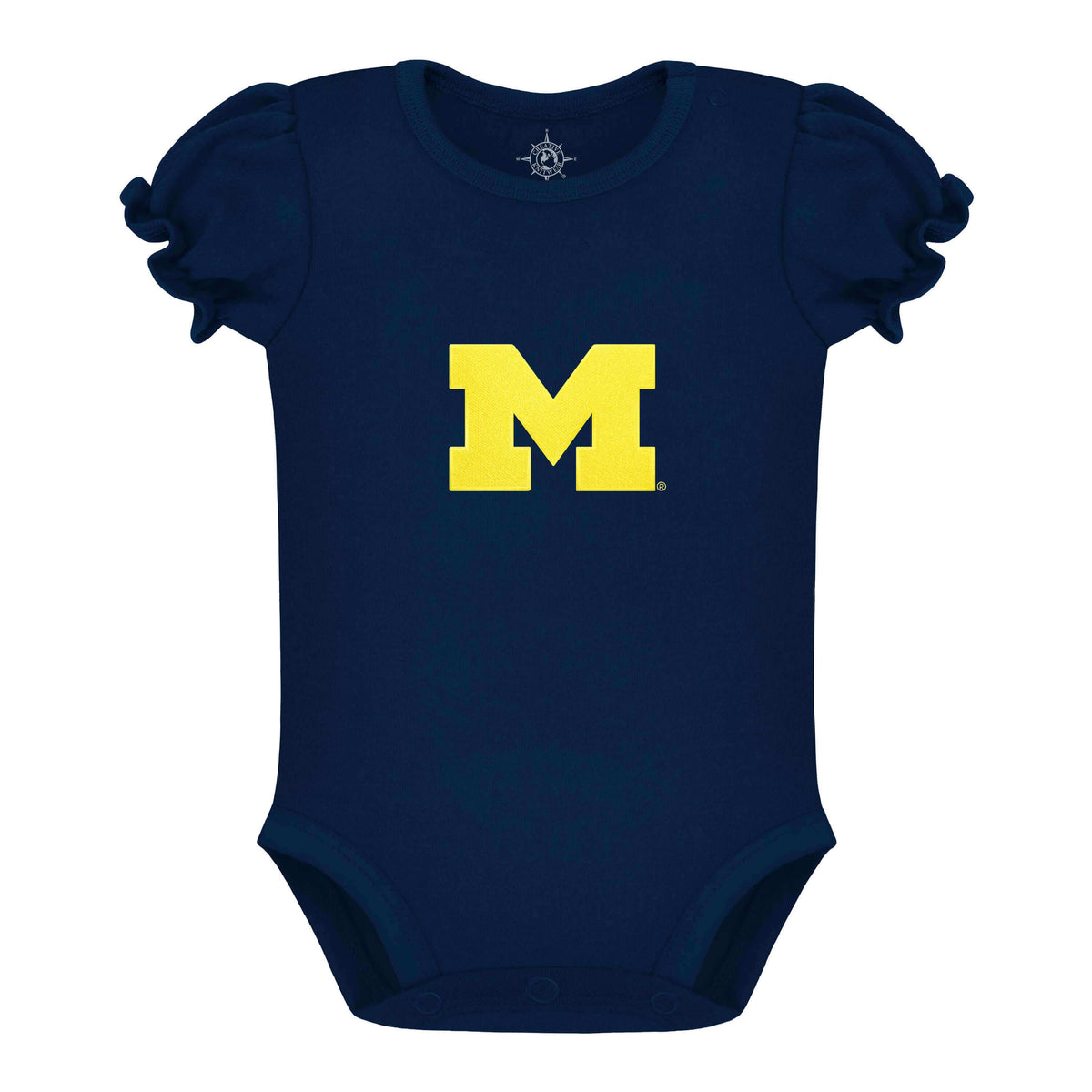 University Of Michigan Puff Sleeve Bodysuit