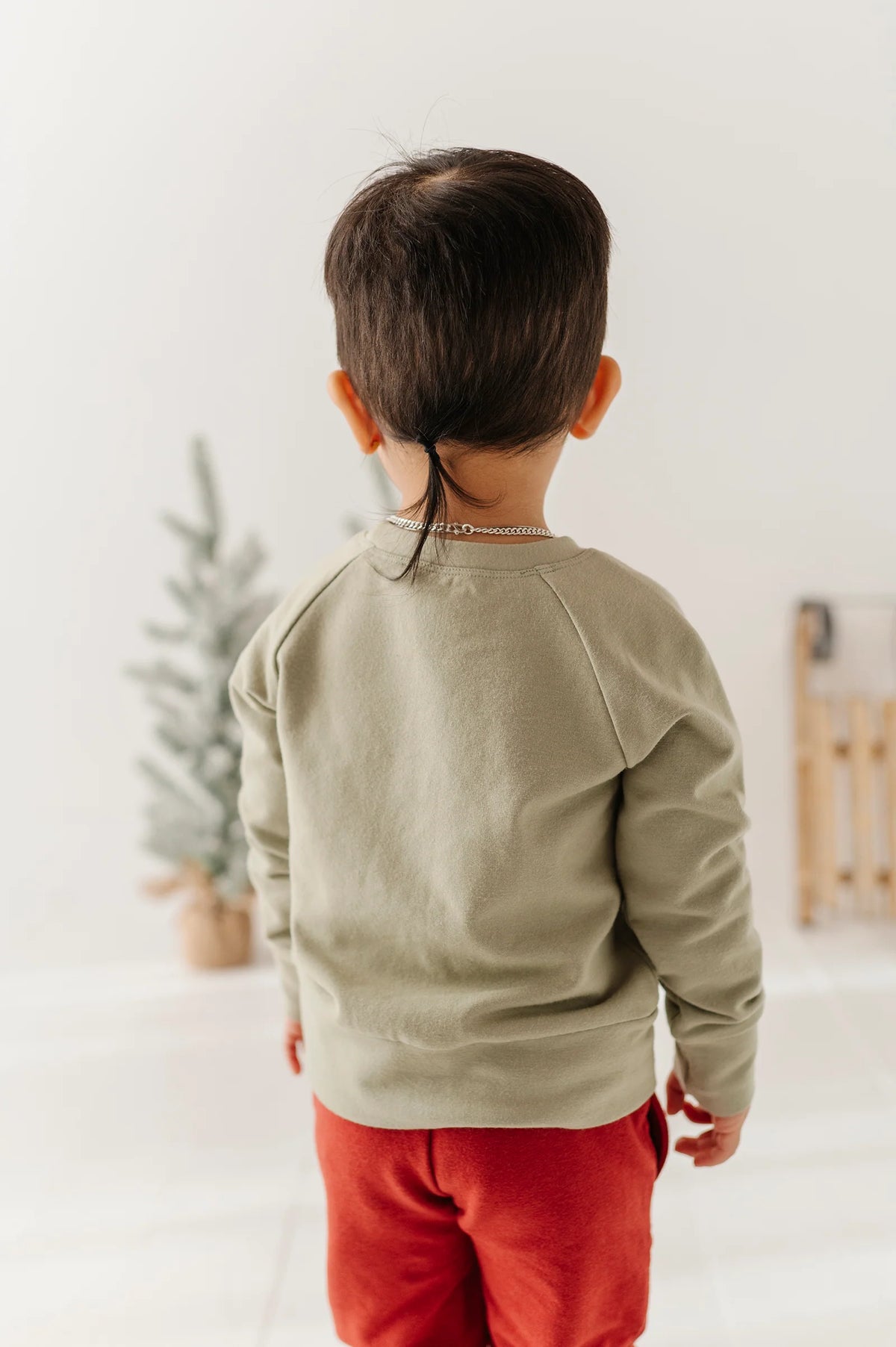 Raglan Sweatshirt Christmas Truck