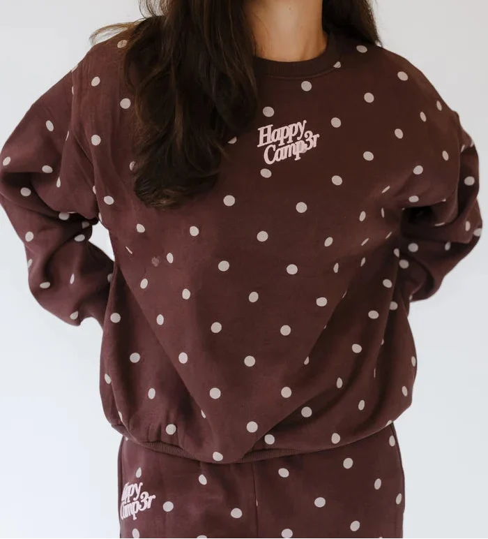 Cocoa Dot Youth Crewneck