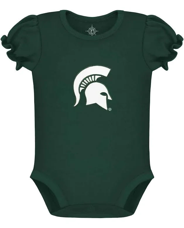 Michigan State Spartans Puff Sleeve Bodysuit