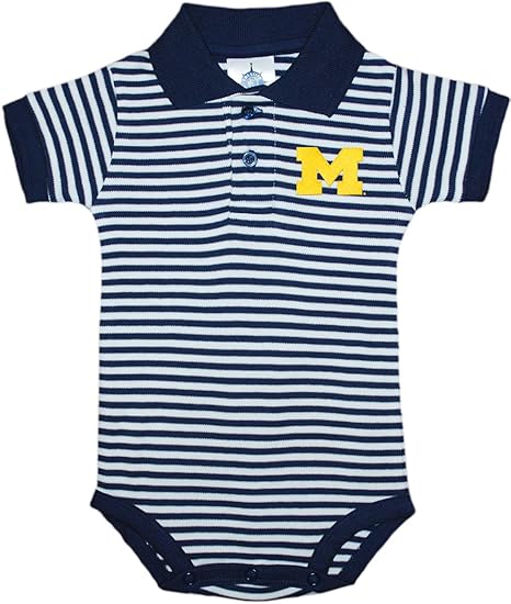 College Striped Polo Bodysuit