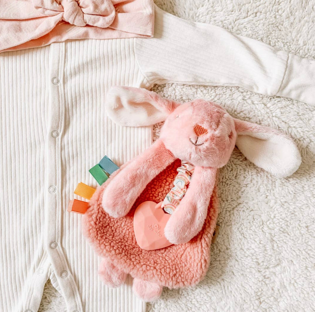 Itzy Lovey™ Plush and Teether Toy Ana The Bunny