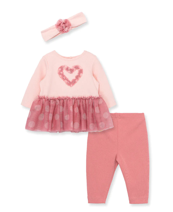 Dot Heart Tutu Set