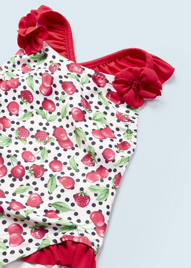 Cherry & Strawberry Printed Swimsuit