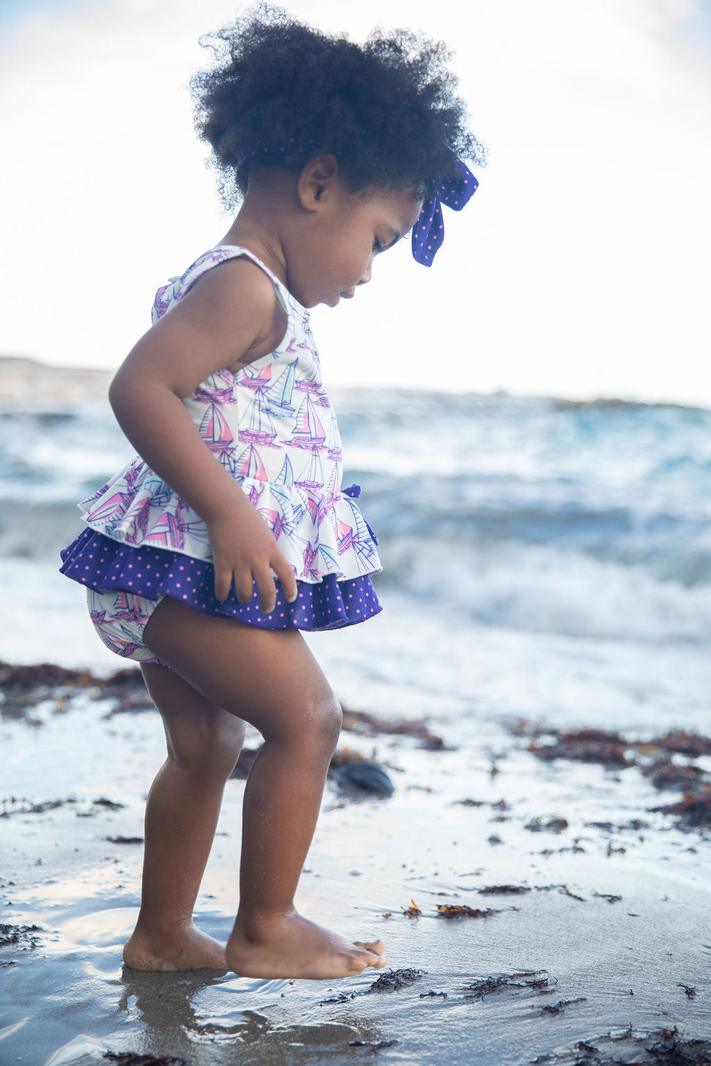 Sail Away Muffin Ruffle Romper