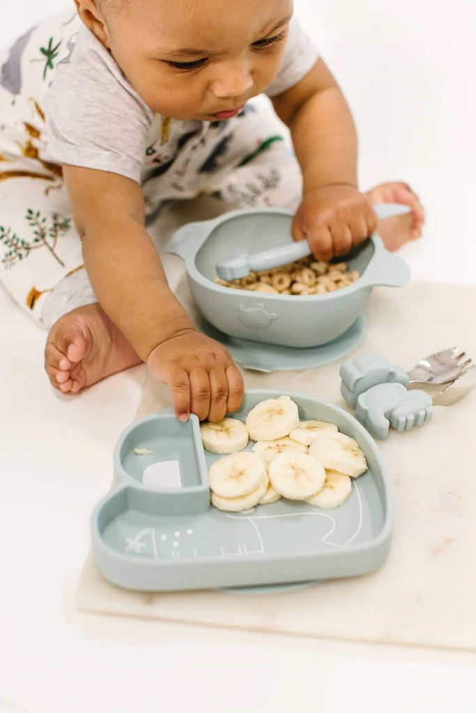 Born to Be Wild Silicone Suction Snack Plate