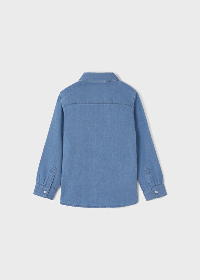 Long Sleeved Soft Denim Shirt Ecofriends