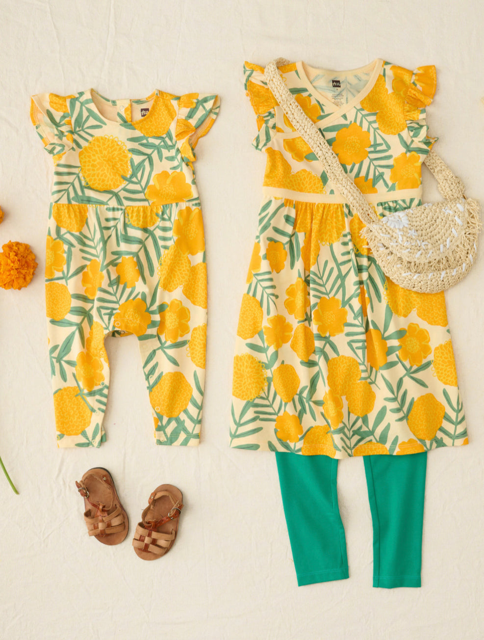 Marigold Wrap Neck Dress