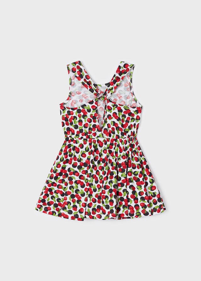 Cherry & Strawberry Printed Cotton Dress