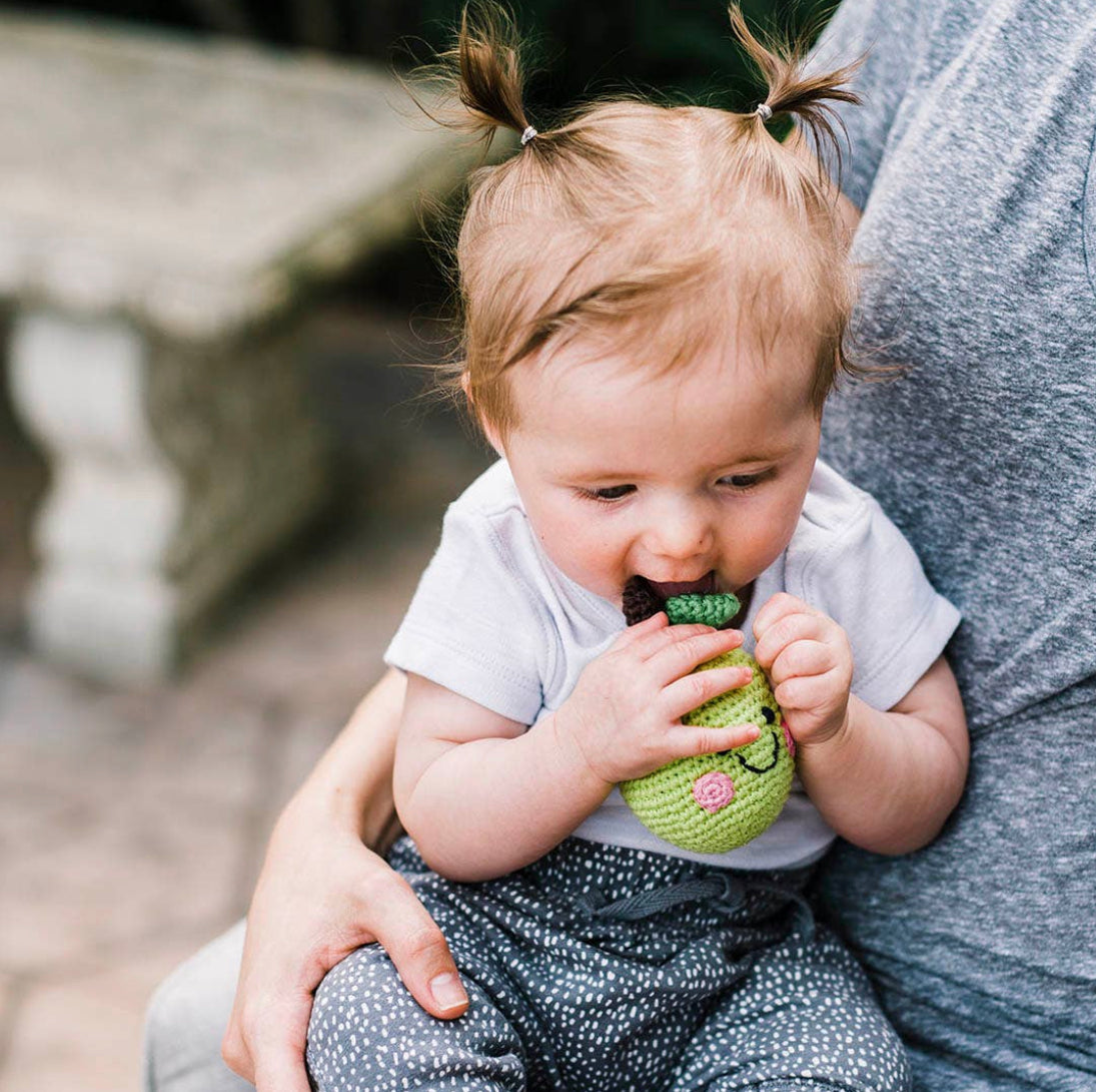 Pebble Friendly Pear Rattle