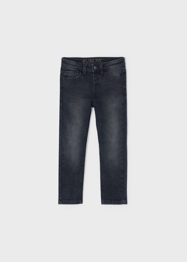 Denim Slim Fit Pants Black Ecofriends