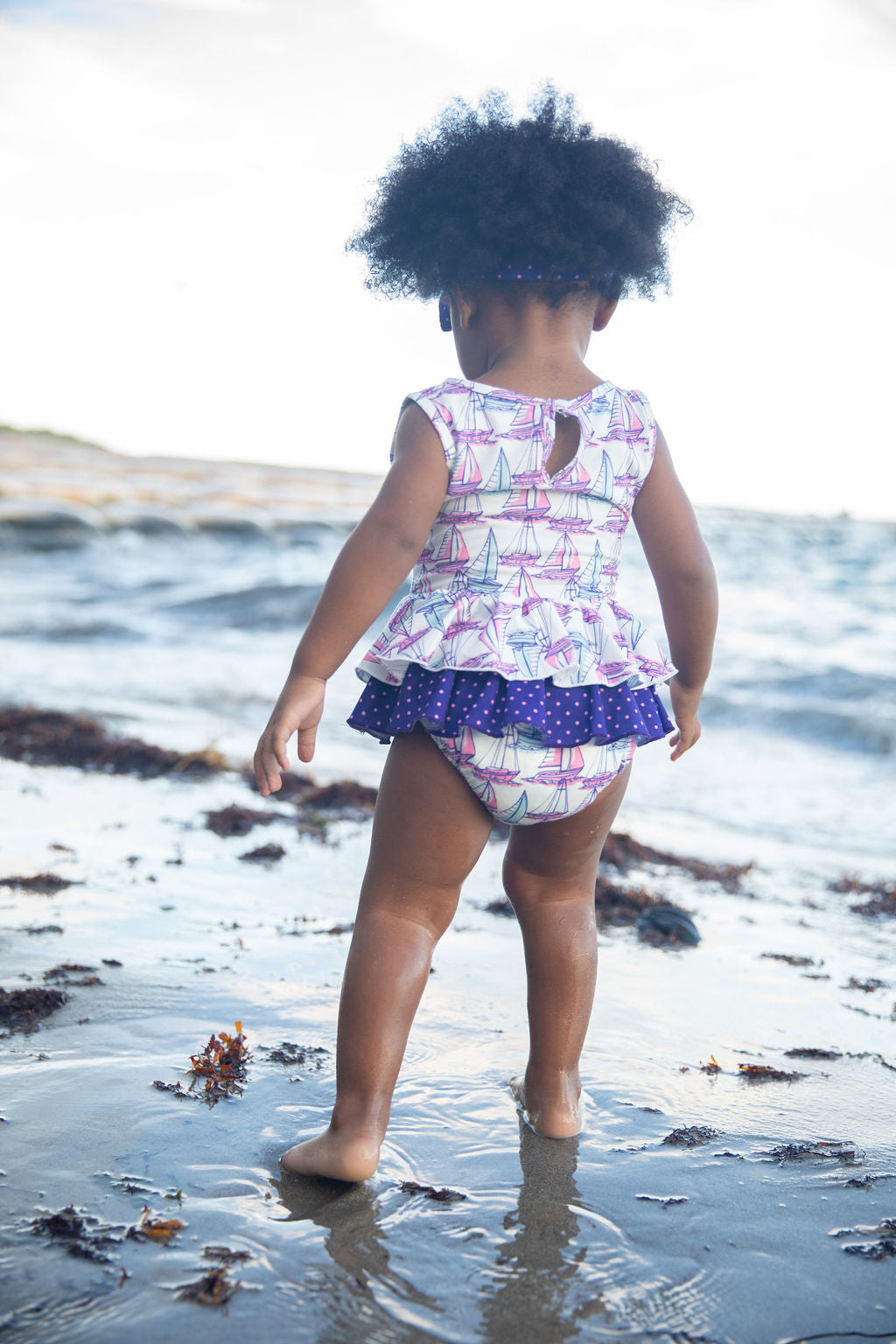 Sail Away Muffin Ruffle Romper