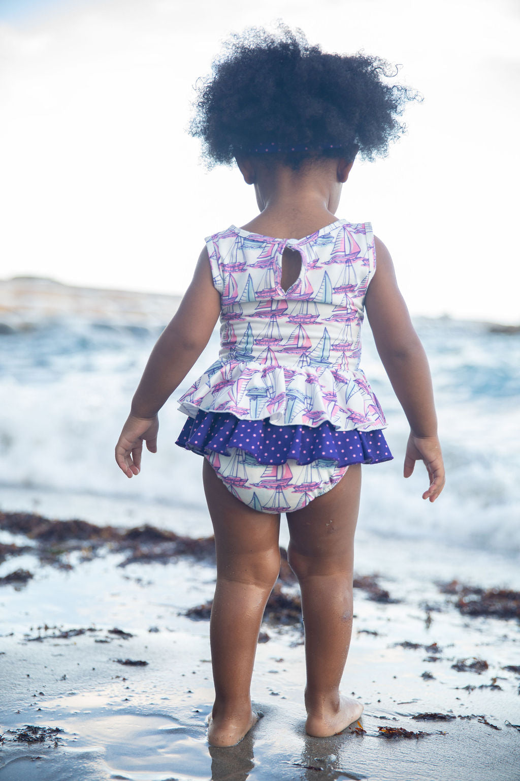 Sail Away Muffin Ruffle Romper