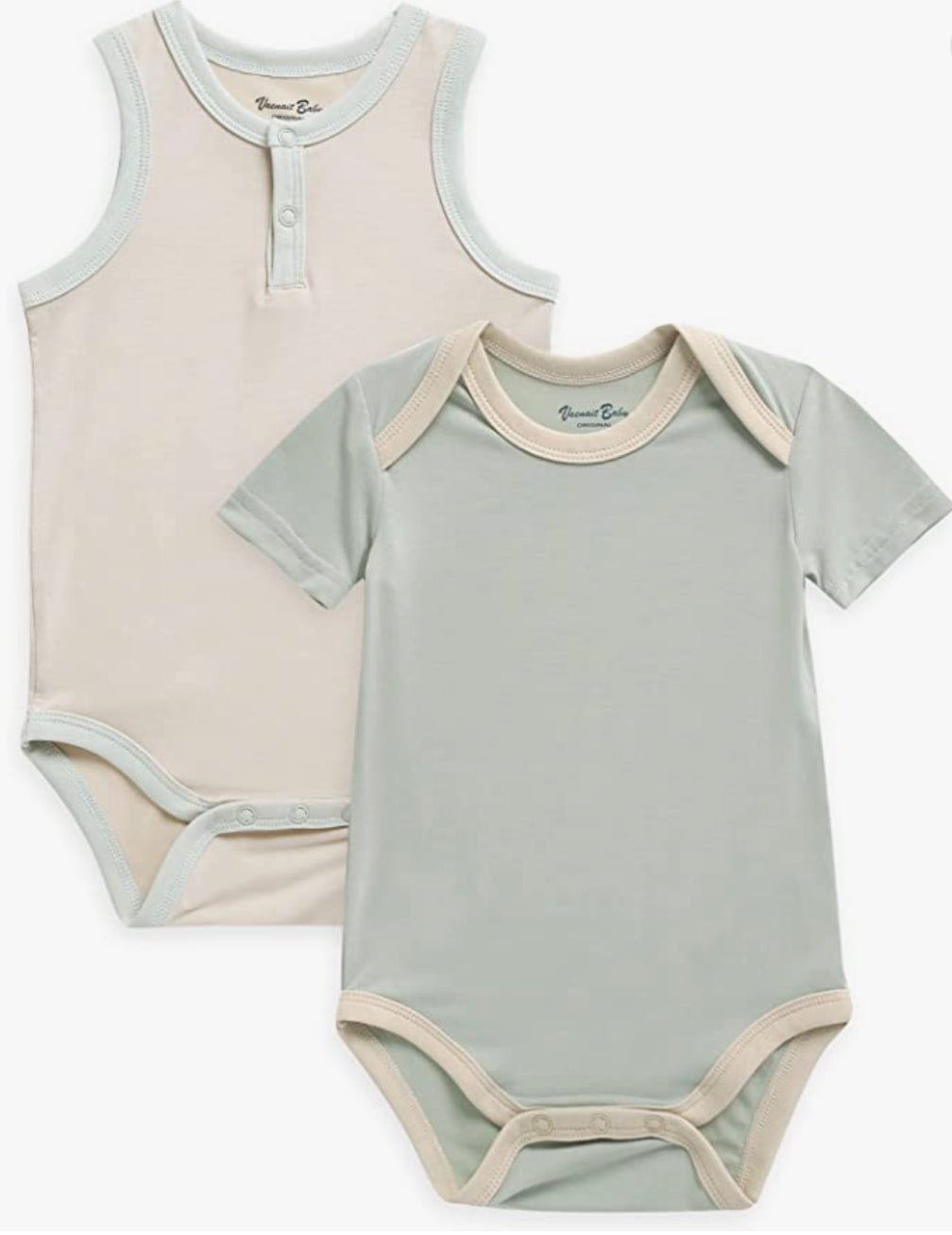 Bamboo 2-Pack Short & Sleeveless Tanktop Romper Set