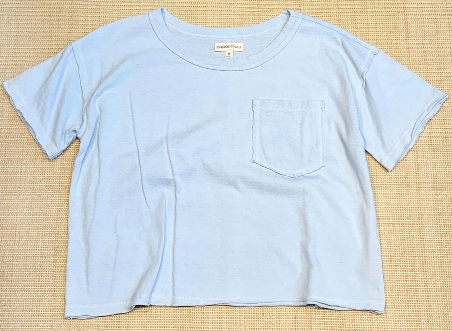 Rawedge Crop Pocket Tee