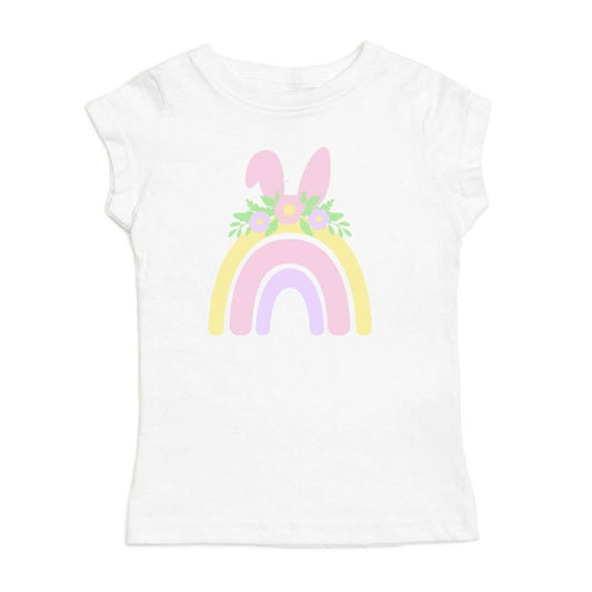 Rainbow Bunny Kids Easter Shirt