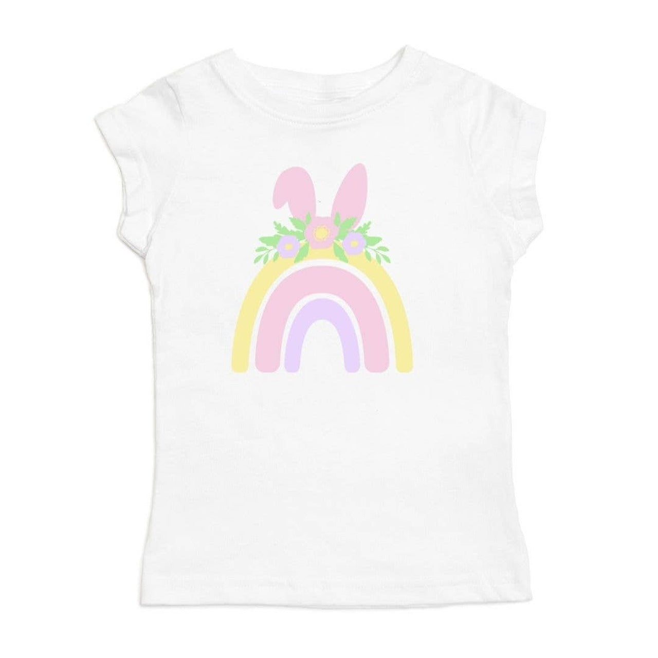Rainbow Bunny Kids Easter Shirt
