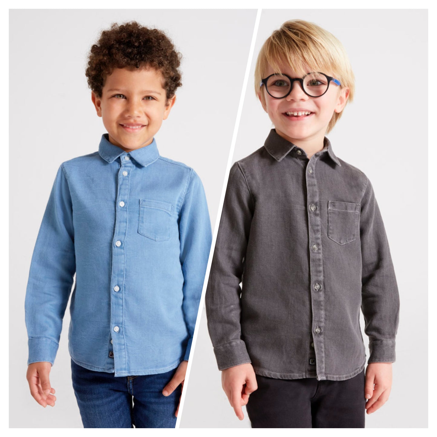 Long Sleeved Soft Denim Shirt Ecofriends