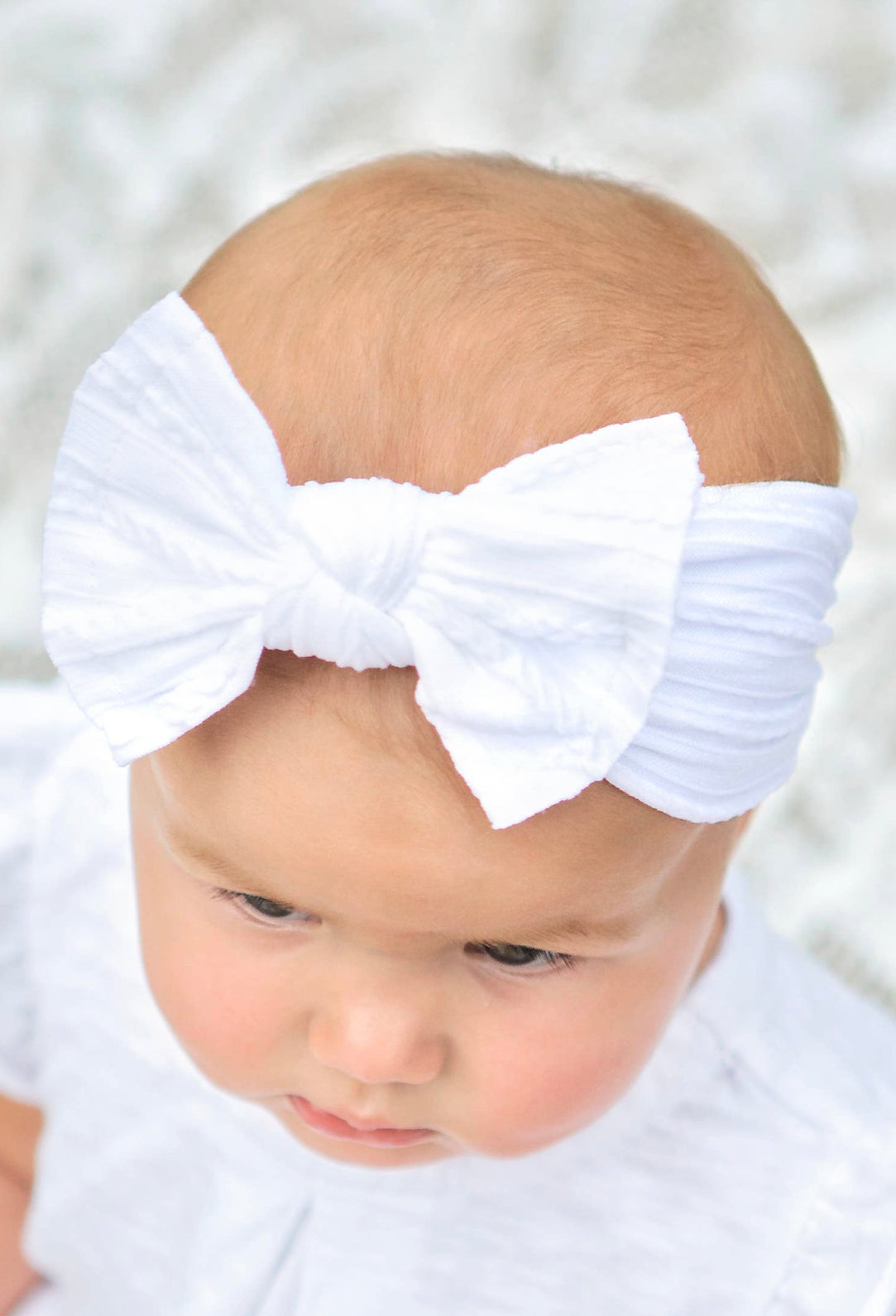 Cable Knit Bow Headband