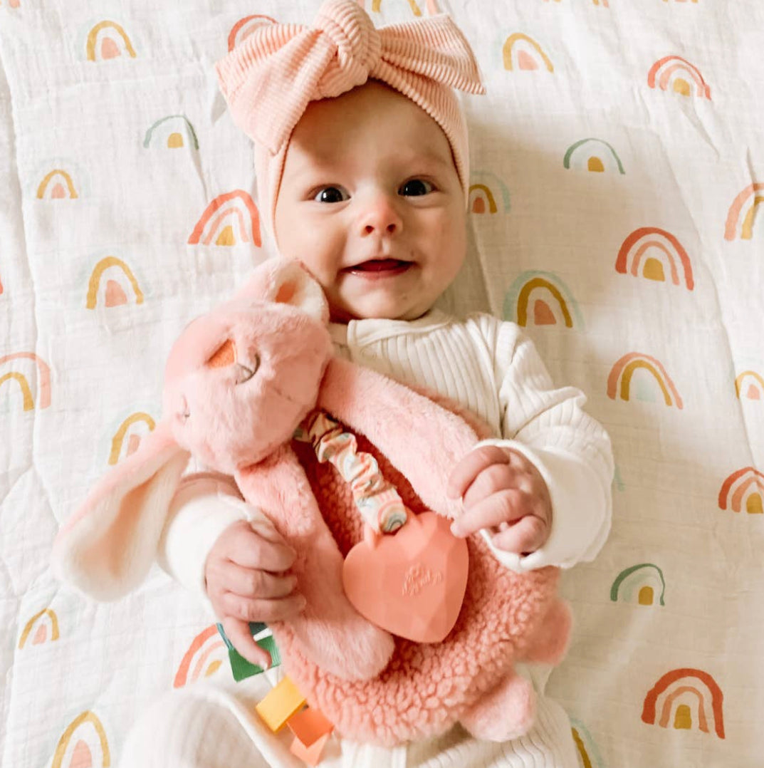 Itzy Lovey™ Plush and Teether Toy Ana The Bunny