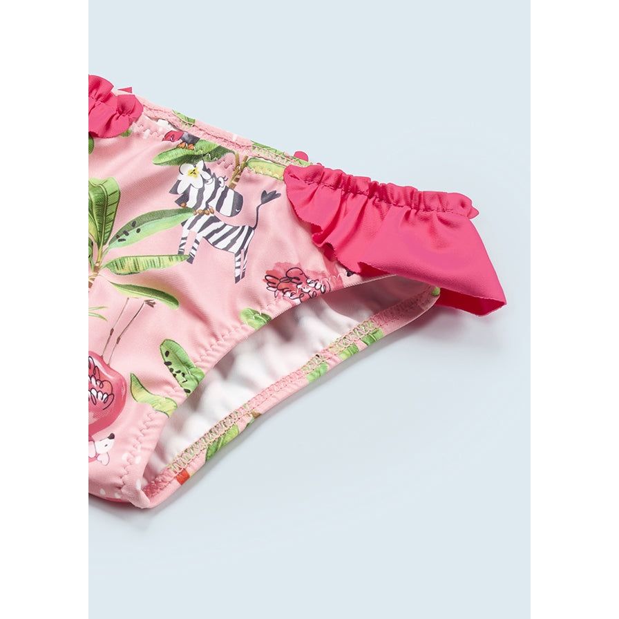 3-Piece Flamingo Bikini with Sarong