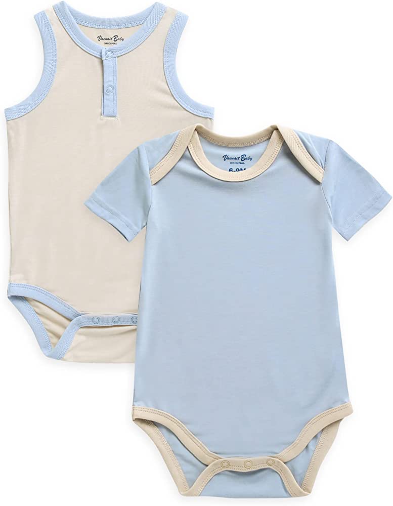 Bamboo 2-Pack Short & Sleeveless Tanktop Romper Set