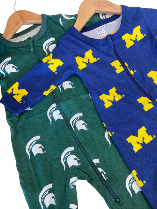 Michigan Wolverines Infant’s Zippered Footed Sleeper