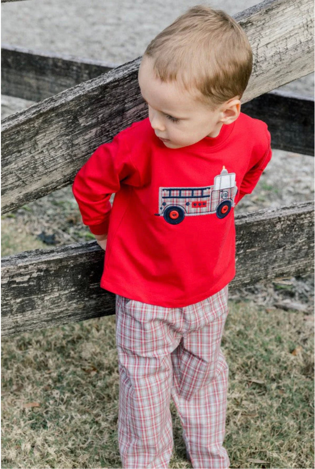 Firetruck Boy Pant Set