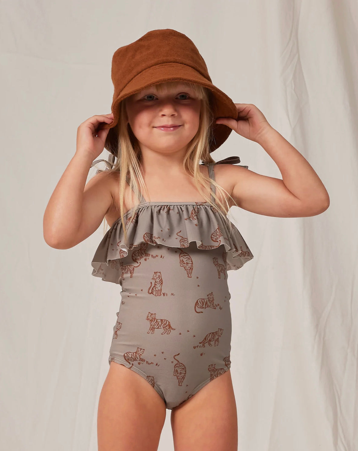 Ruffle One-Piece Tigers