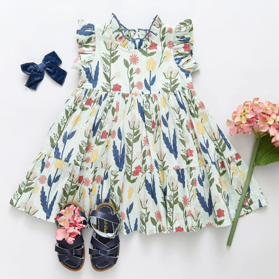 Girls Jennifer Dress - Paper Floral