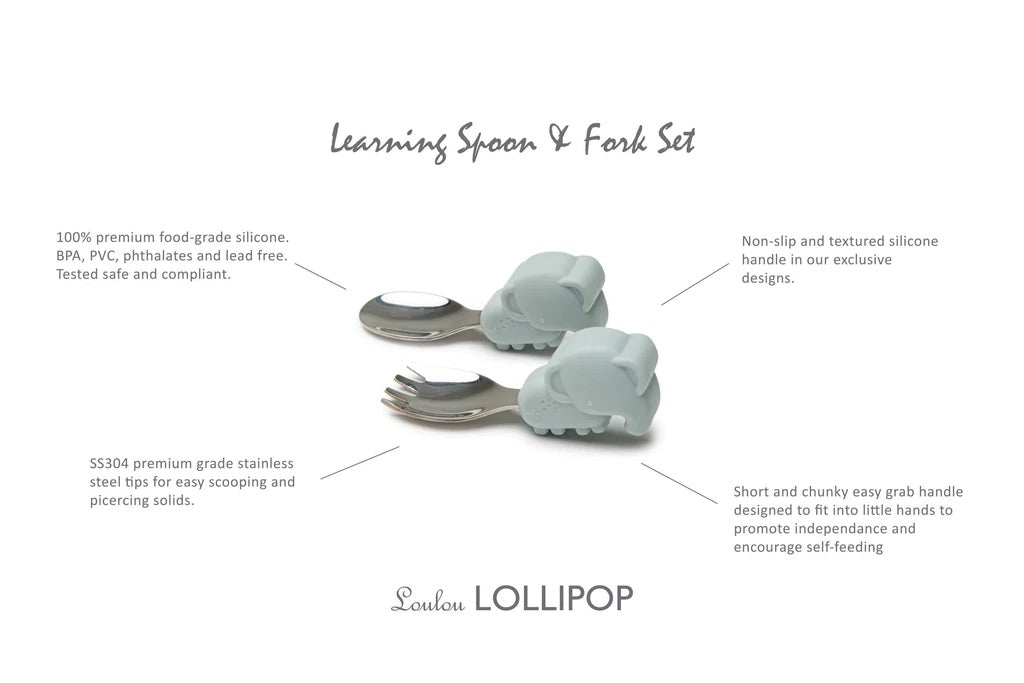 Born to Be Wild Learning Spoon And Fork Set