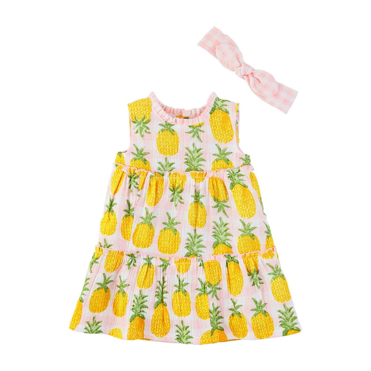 Pineapple Dress & Headband Set