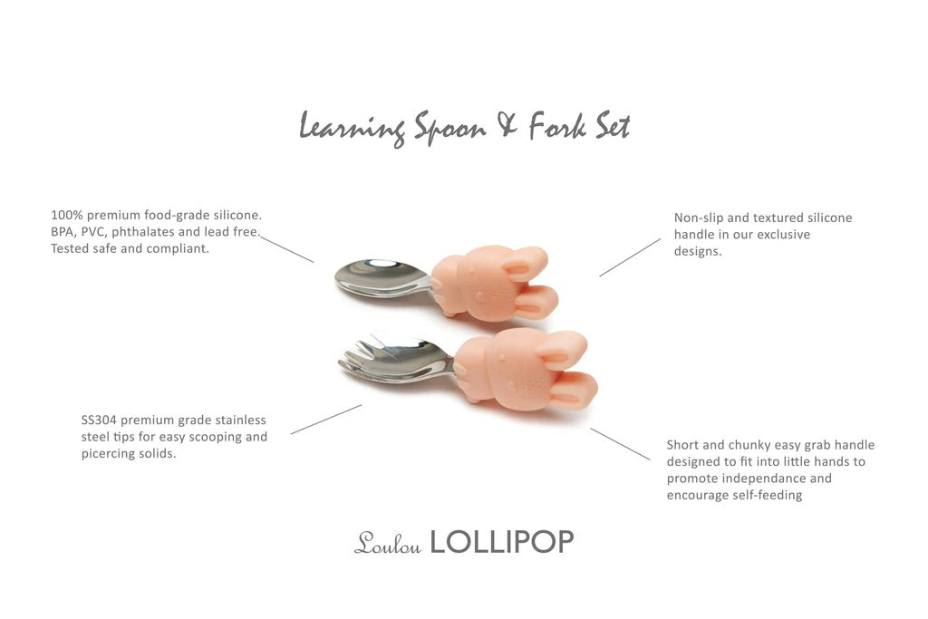 Born to Be Wild Learning Spoon And Fork Set