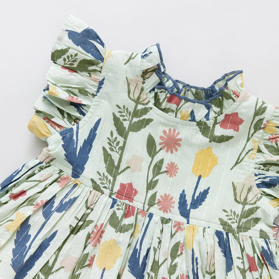 Girls Jennifer Dress - Paper Floral