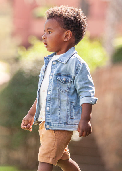 Beige Linen Bermuda Shorts