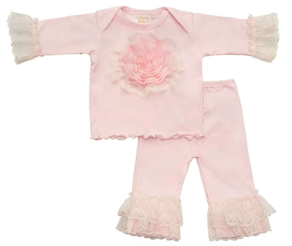 Pink Lullabye Baby Girls Pant Set