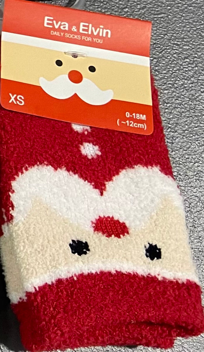 Fuzzy Fur Anti Skid Holiday Socks