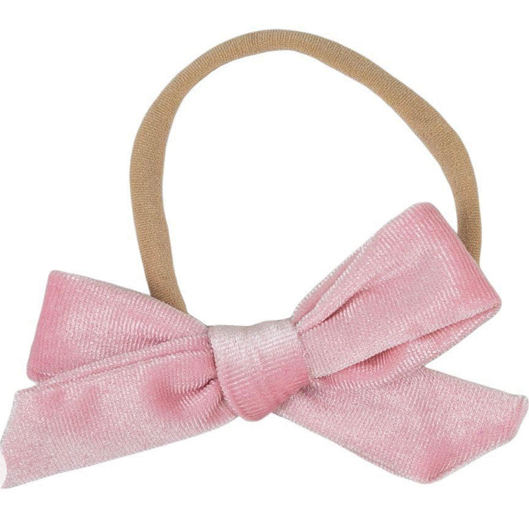 Velvet Bow Nylon Headband