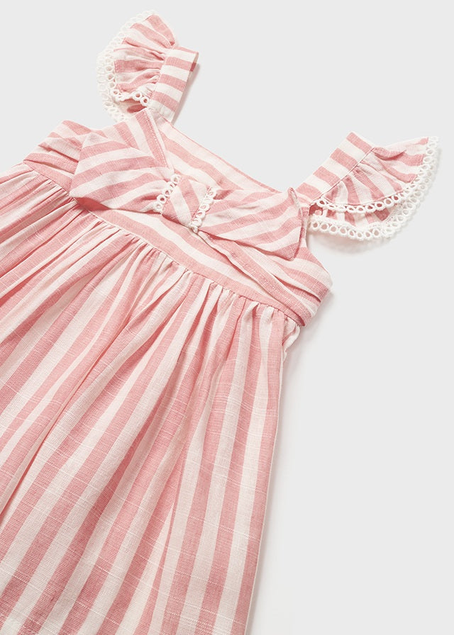 Blush Printed Dress with Diaper Cover