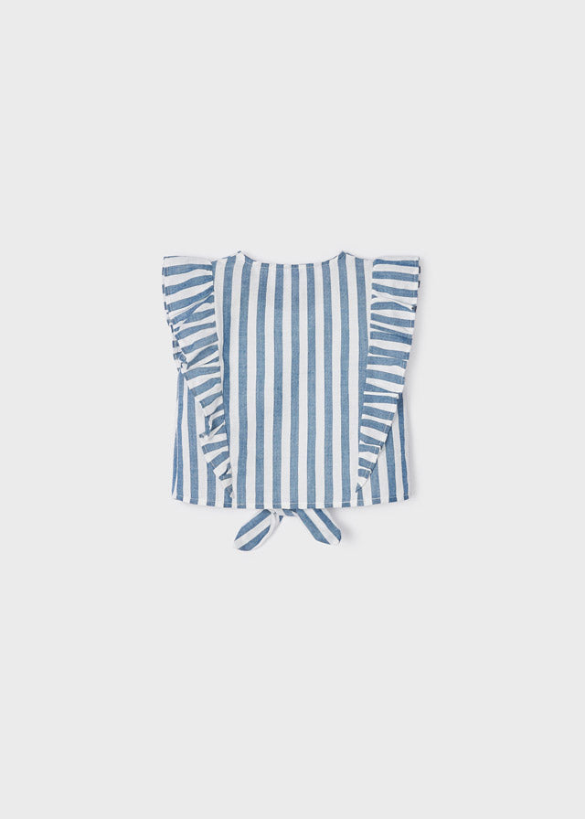 Porcelain Blue Stripe Blouse