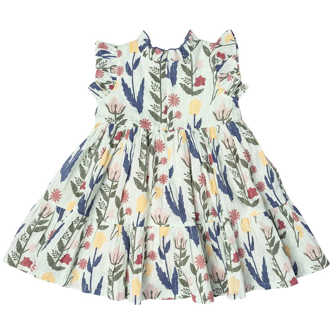 Girls Jennifer Dress - Paper Floral