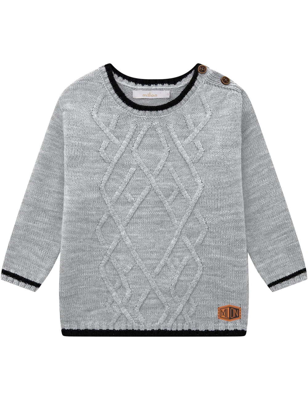 Milon Gray Marl Sweater