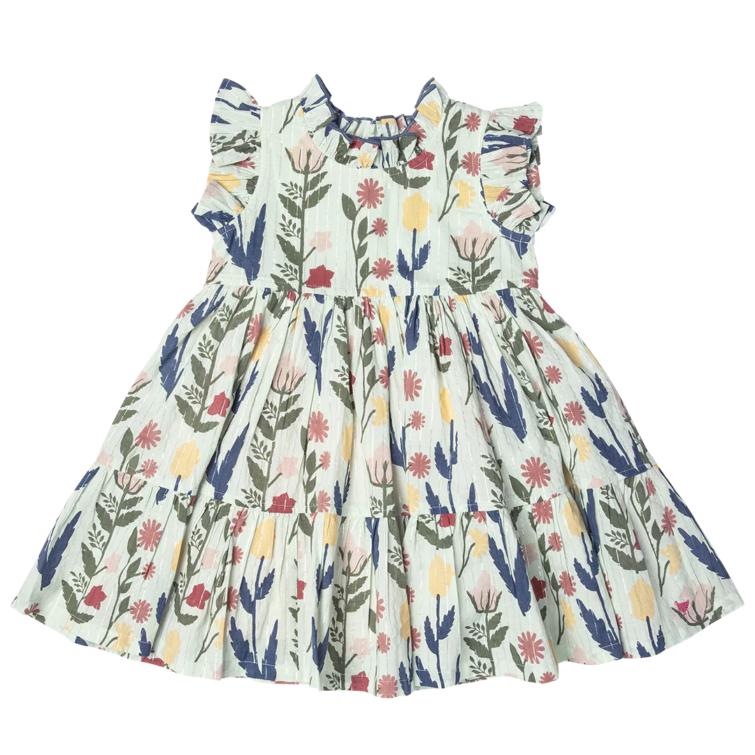 Girls Jennifer Dress - Paper Floral