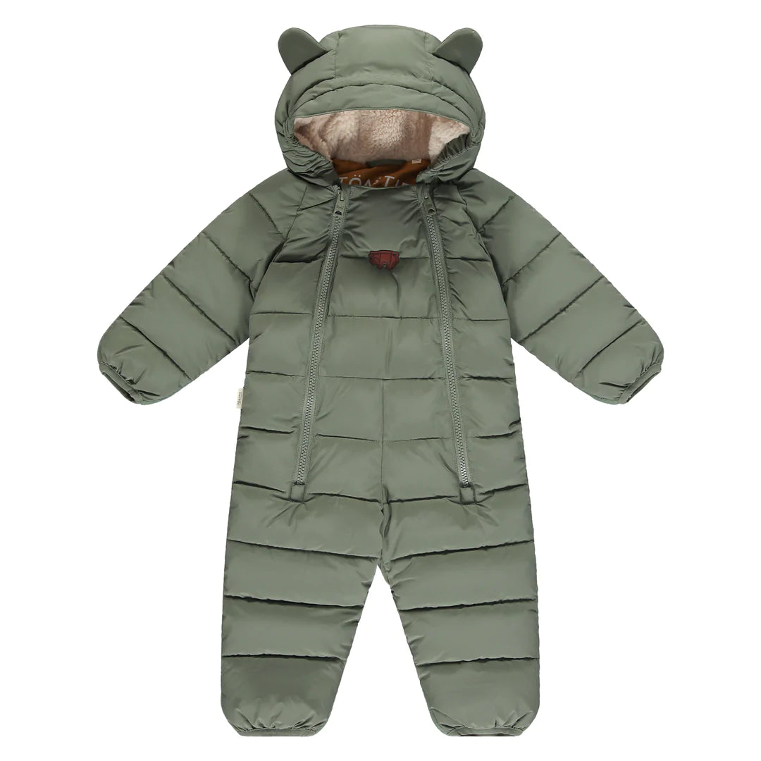 Quilted Snowsuit-Sage