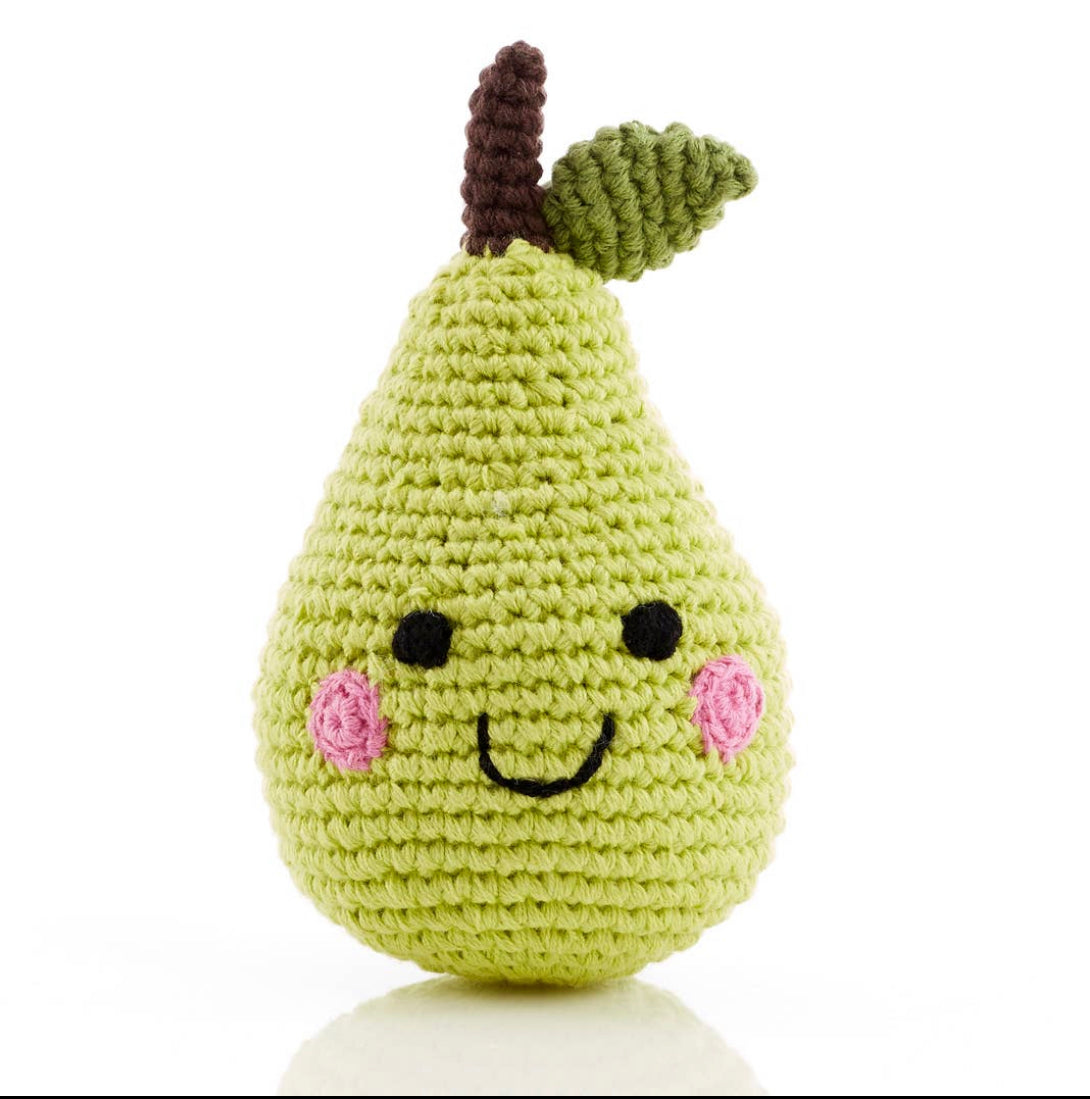 Pebble Friendly Pear Rattle