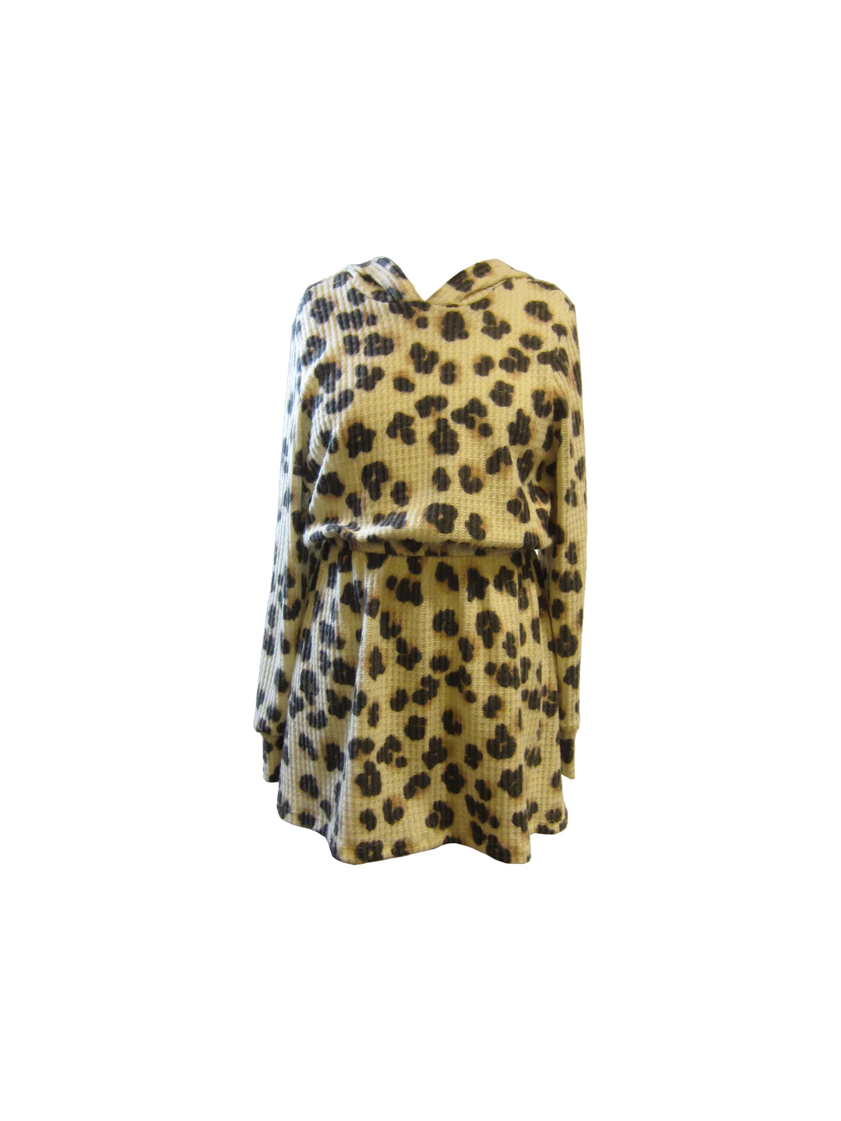 Snow Leopard Hoodie Dress