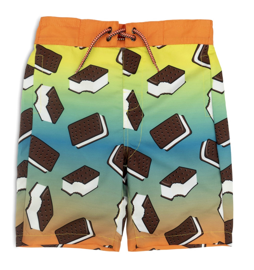 Ice Cream Sandwich Swim Trunks